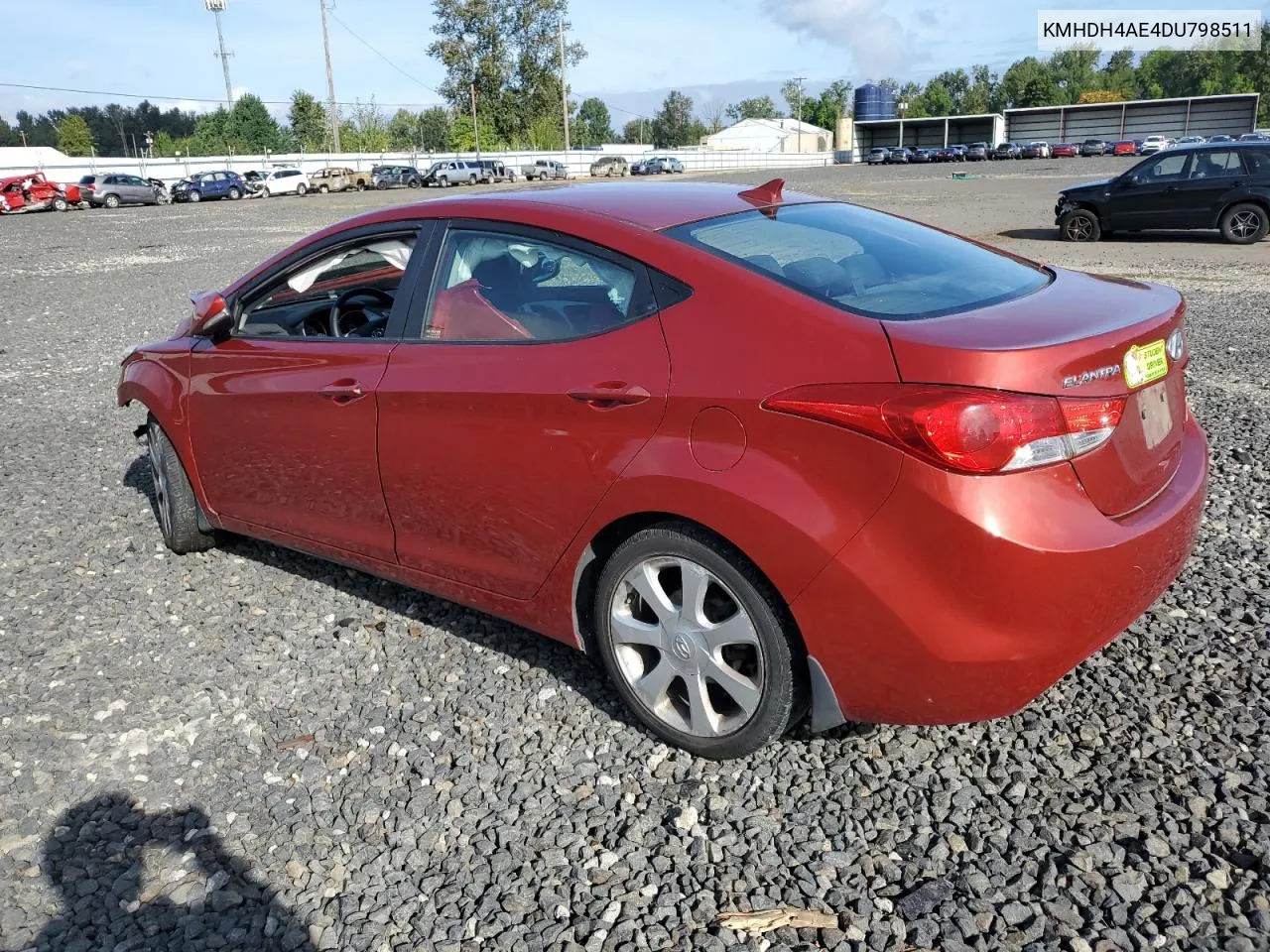 2013 Hyundai Elantra Gls VIN: KMHDH4AE4DU798511 Lot: 71488134