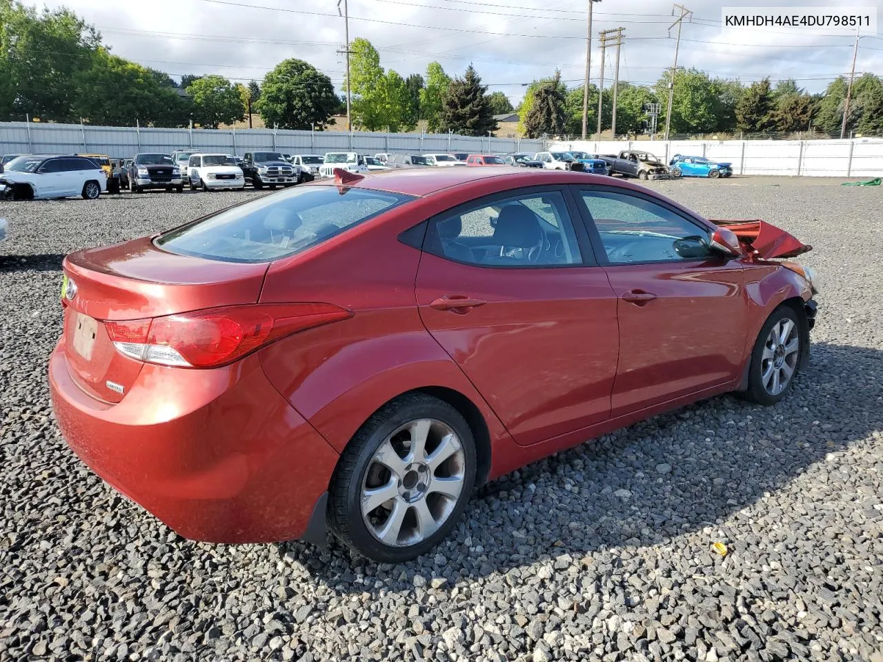 2013 Hyundai Elantra Gls VIN: KMHDH4AE4DU798511 Lot: 71488134