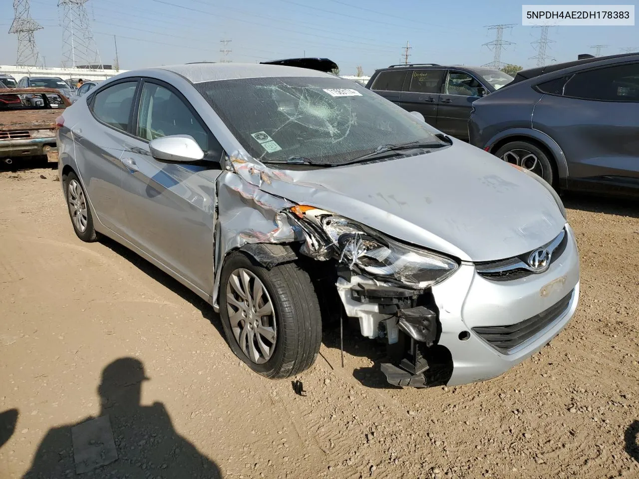 2013 Hyundai Elantra Gls VIN: 5NPDH4AE2DH178383 Lot: 71563174