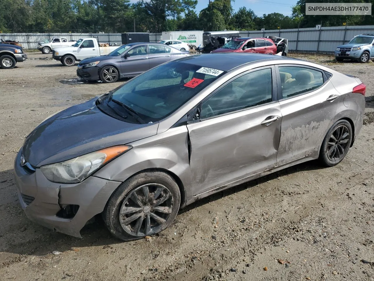 2013 Hyundai Elantra Gls VIN: 5NPDH4AE3DH177470 Lot: 71595744