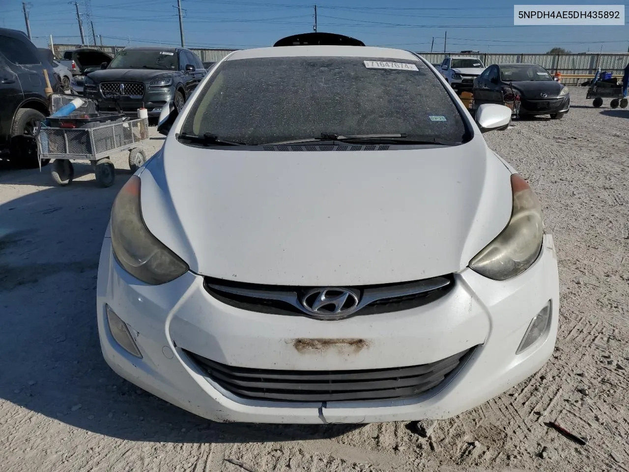 2013 Hyundai Elantra Gls VIN: 5NPDH4AE5DH435892 Lot: 71647674