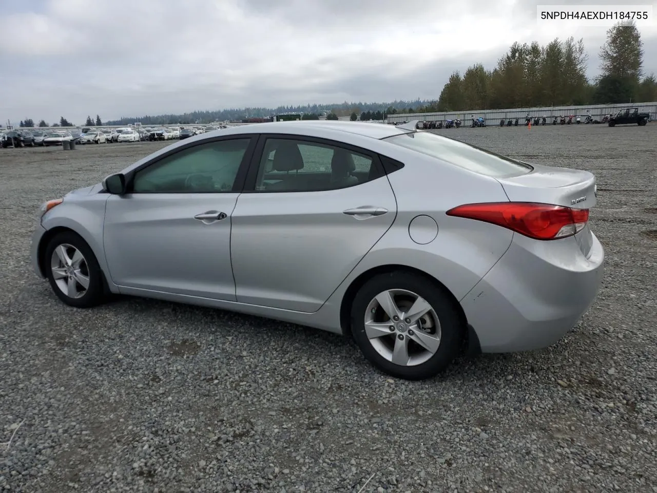 2013 Hyundai Elantra Gls VIN: 5NPDH4AEXDH184755 Lot: 71765874