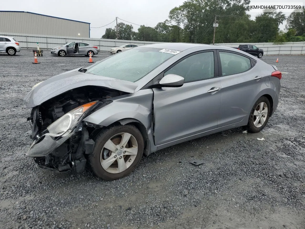 KMHDH4AE7DU733569 2013 Hyundai Elantra Gls