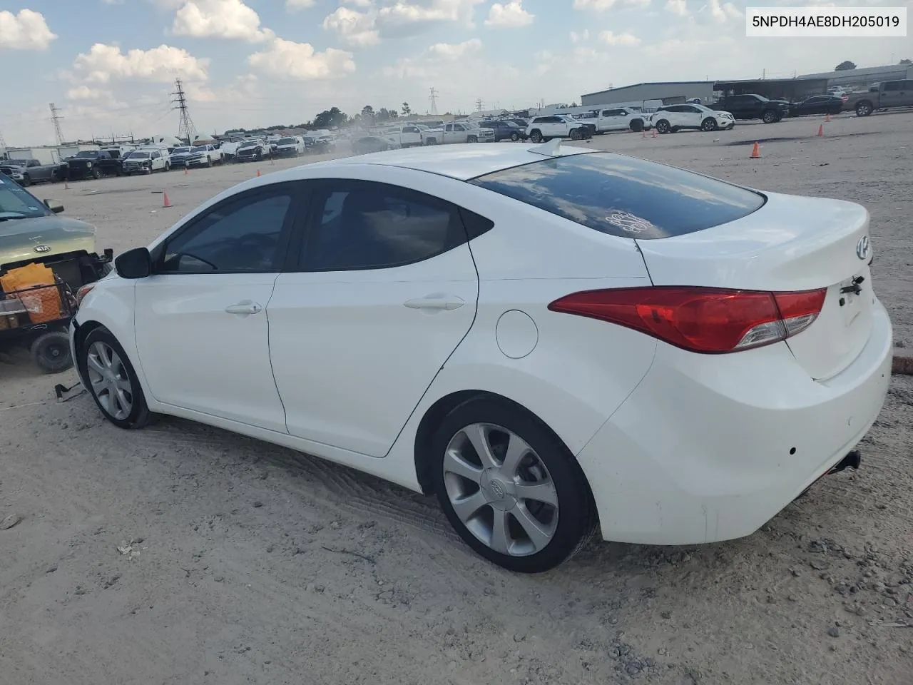 5NPDH4AE8DH205019 2013 Hyundai Elantra Gls