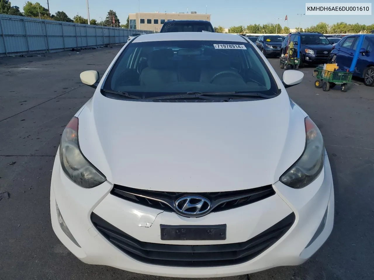 KMHDH6AE6DU001610 2013 Hyundai Elantra Coupe Gs