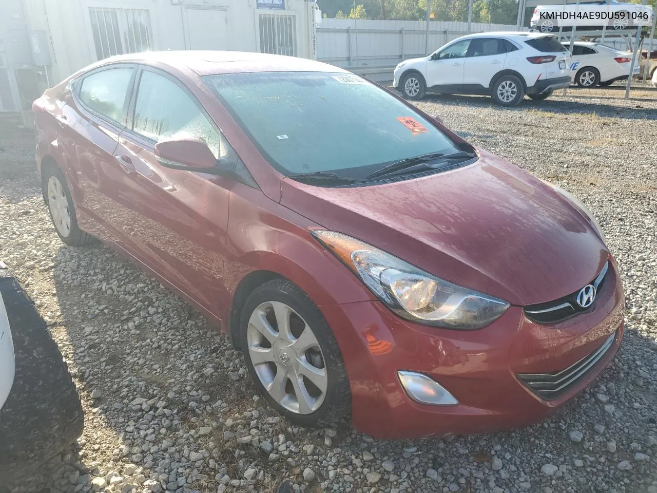 2013 Hyundai Elantra Gls VIN: KMHDH4AE9DU591046 Lot: 72007144