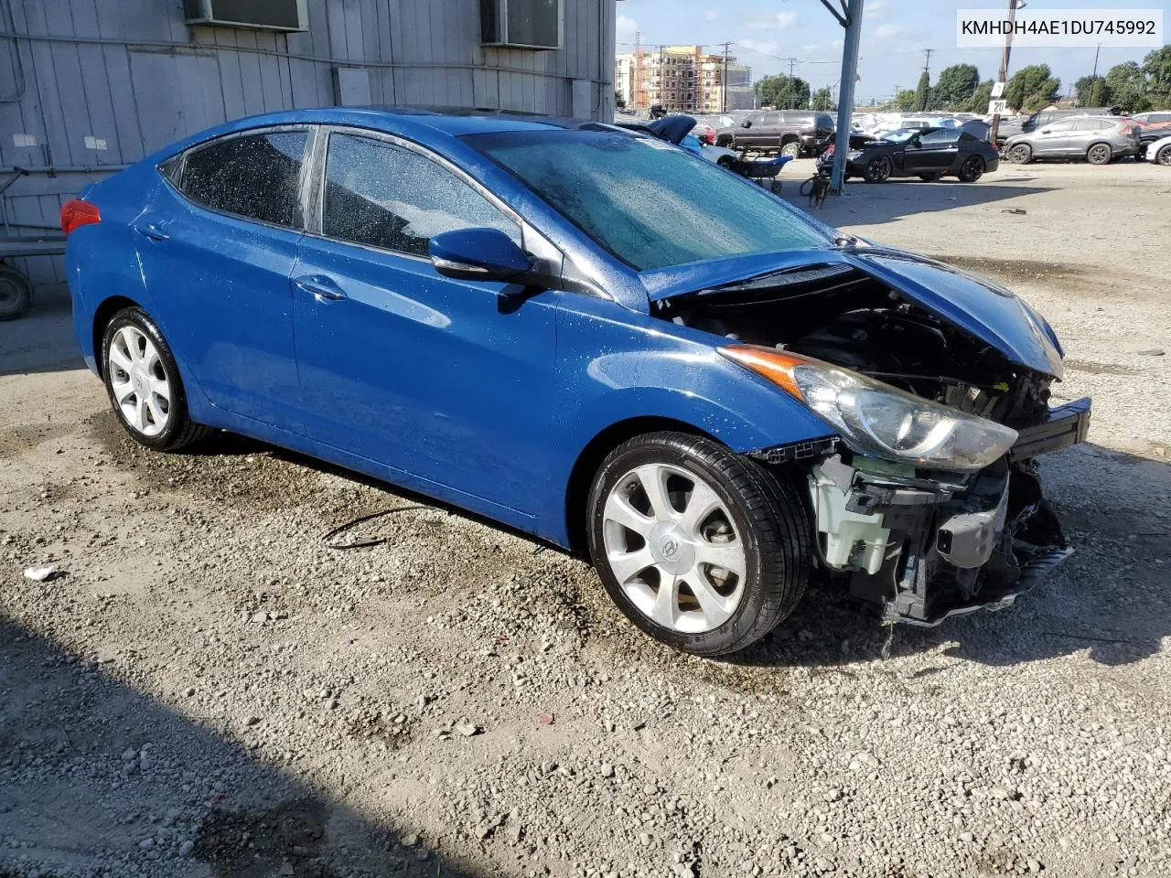 KMHDH4AE1DU745992 2013 Hyundai Elantra Gls