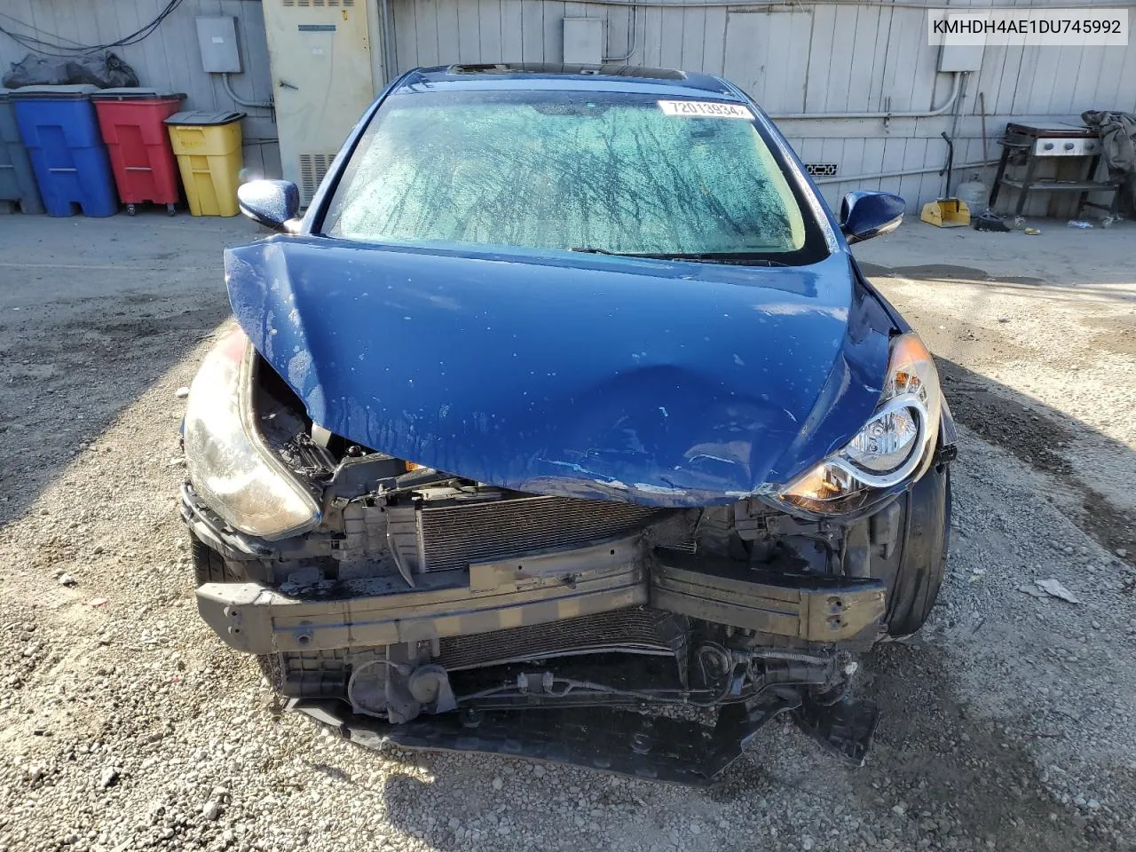 KMHDH4AE1DU745992 2013 Hyundai Elantra Gls