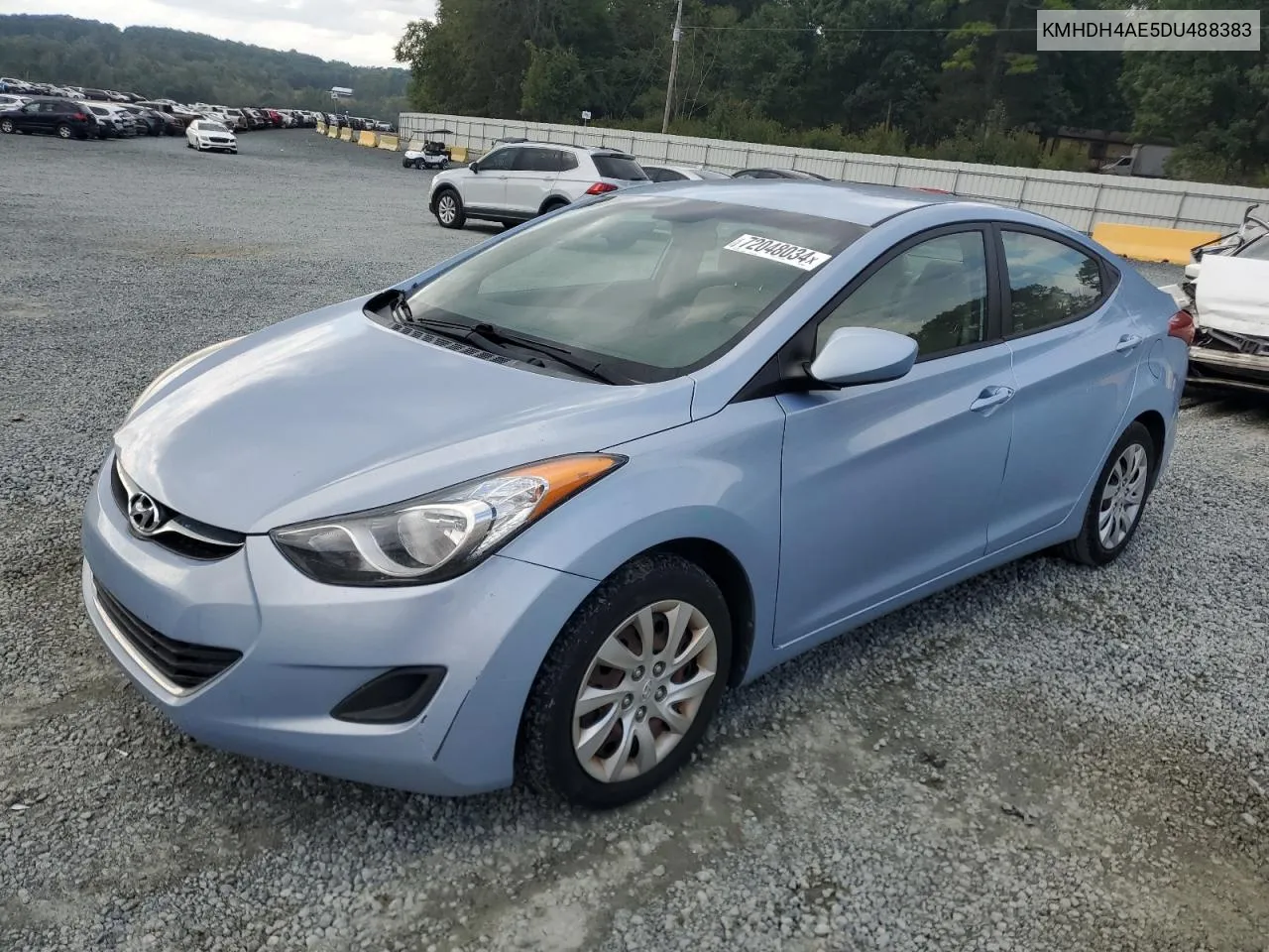 2013 Hyundai Elantra Gls VIN: KMHDH4AE5DU488383 Lot: 72048034