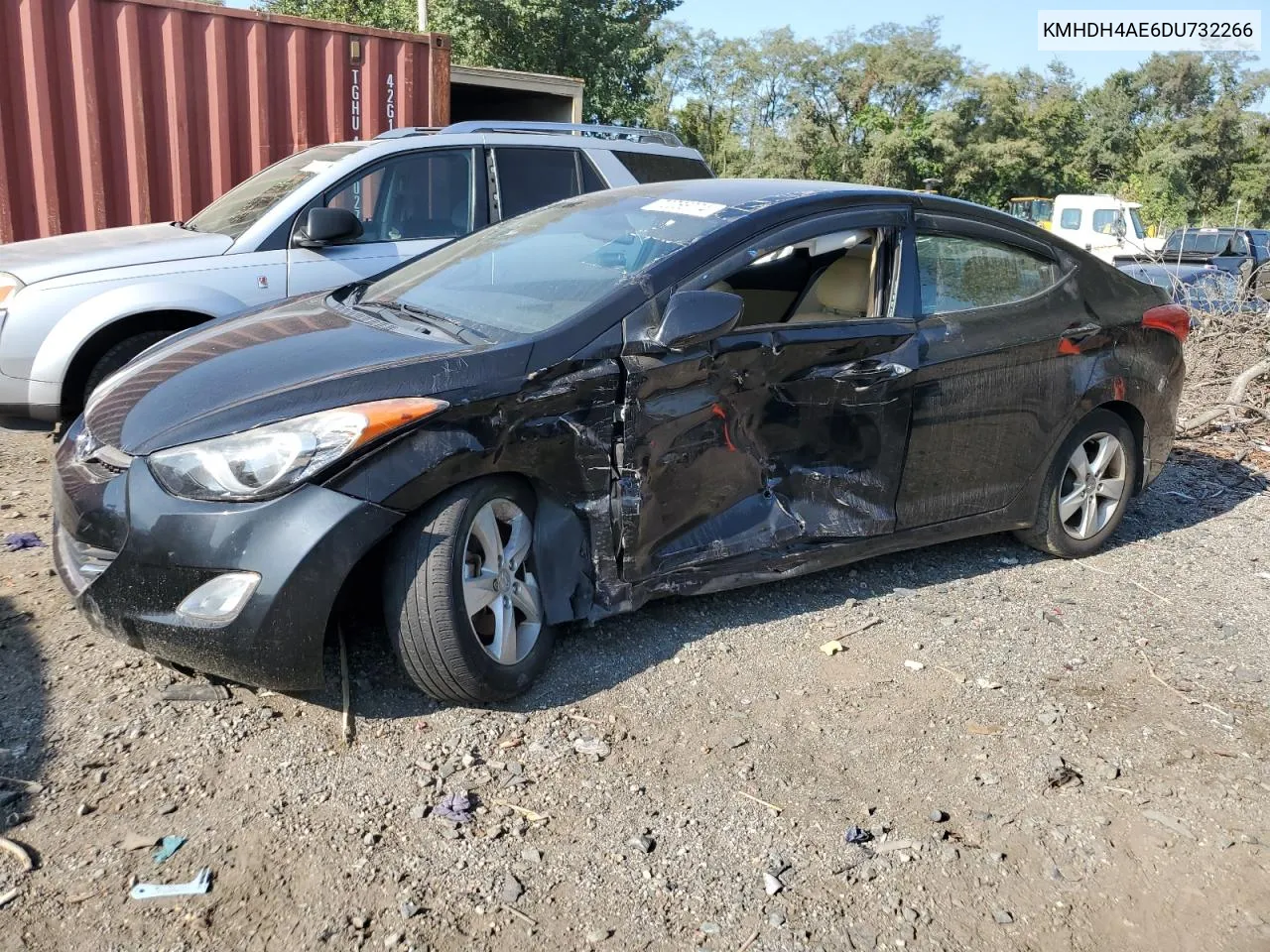 2013 Hyundai Elantra Gls VIN: KMHDH4AE6DU732266 Lot: 72066774