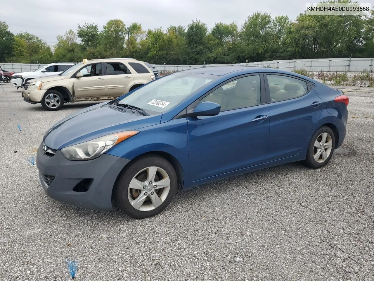 KMHDH4AE0DU993568 2013 Hyundai Elantra Gls