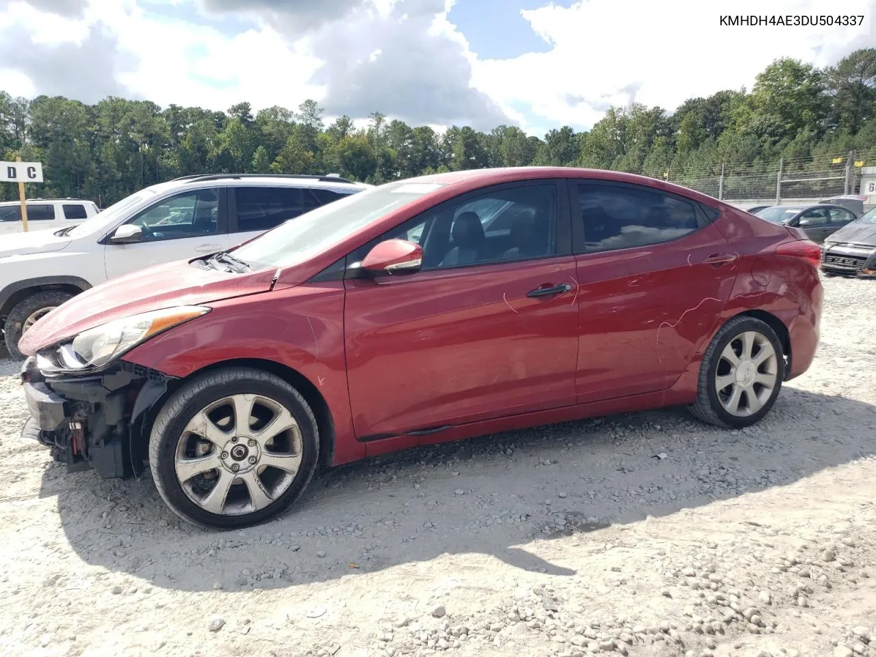 2013 Hyundai Elantra Gls VIN: KMHDH4AE3DU504337 Lot: 72144154