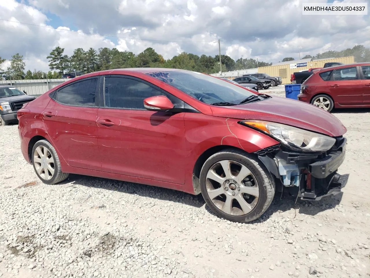 KMHDH4AE3DU504337 2013 Hyundai Elantra Gls