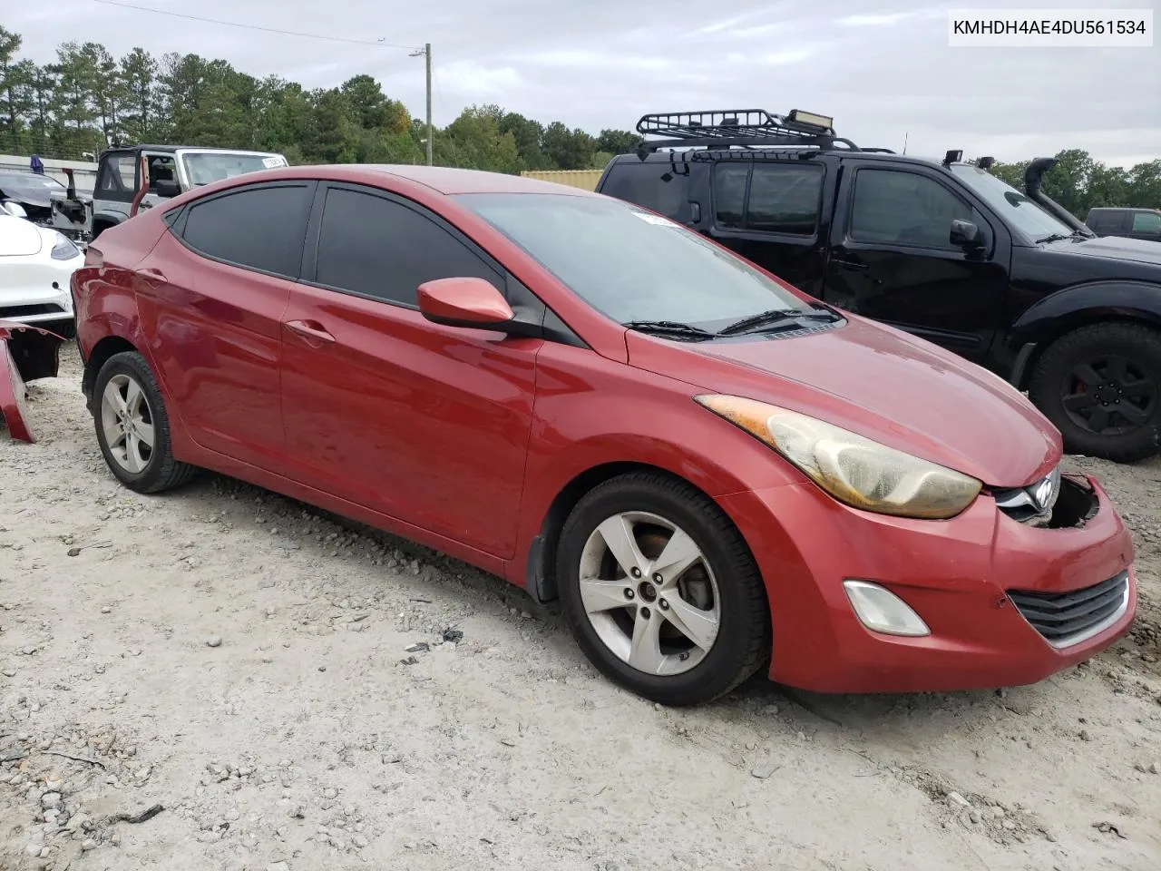 2013 Hyundai Elantra Gls VIN: KMHDH4AE4DU561534 Lot: 72160304