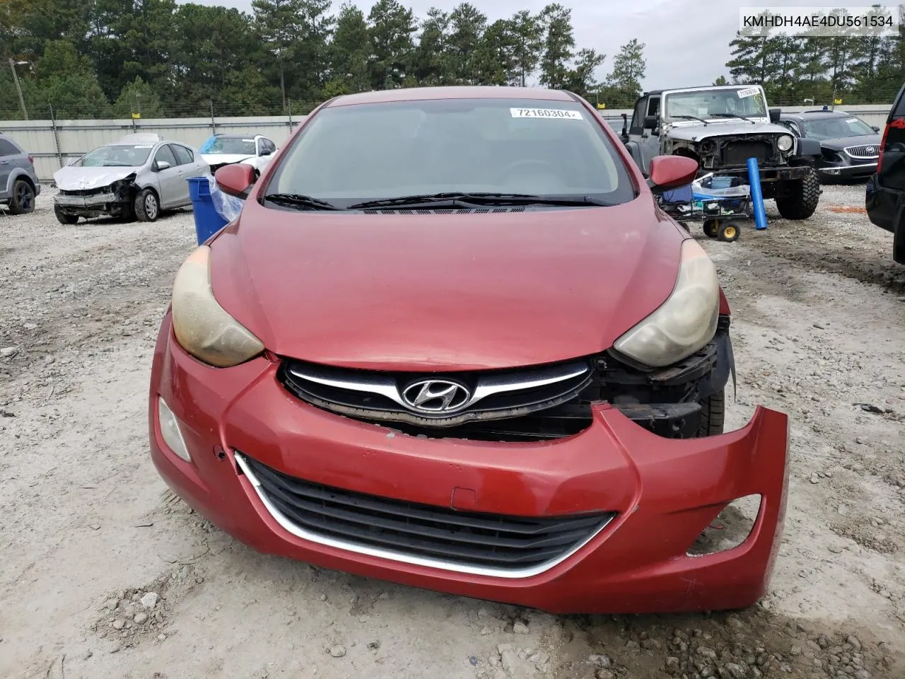 KMHDH4AE4DU561534 2013 Hyundai Elantra Gls