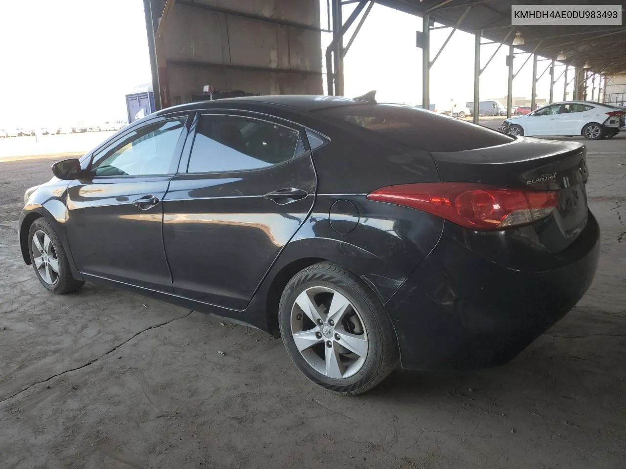 KMHDH4AE0DU983493 2013 Hyundai Elantra Gls