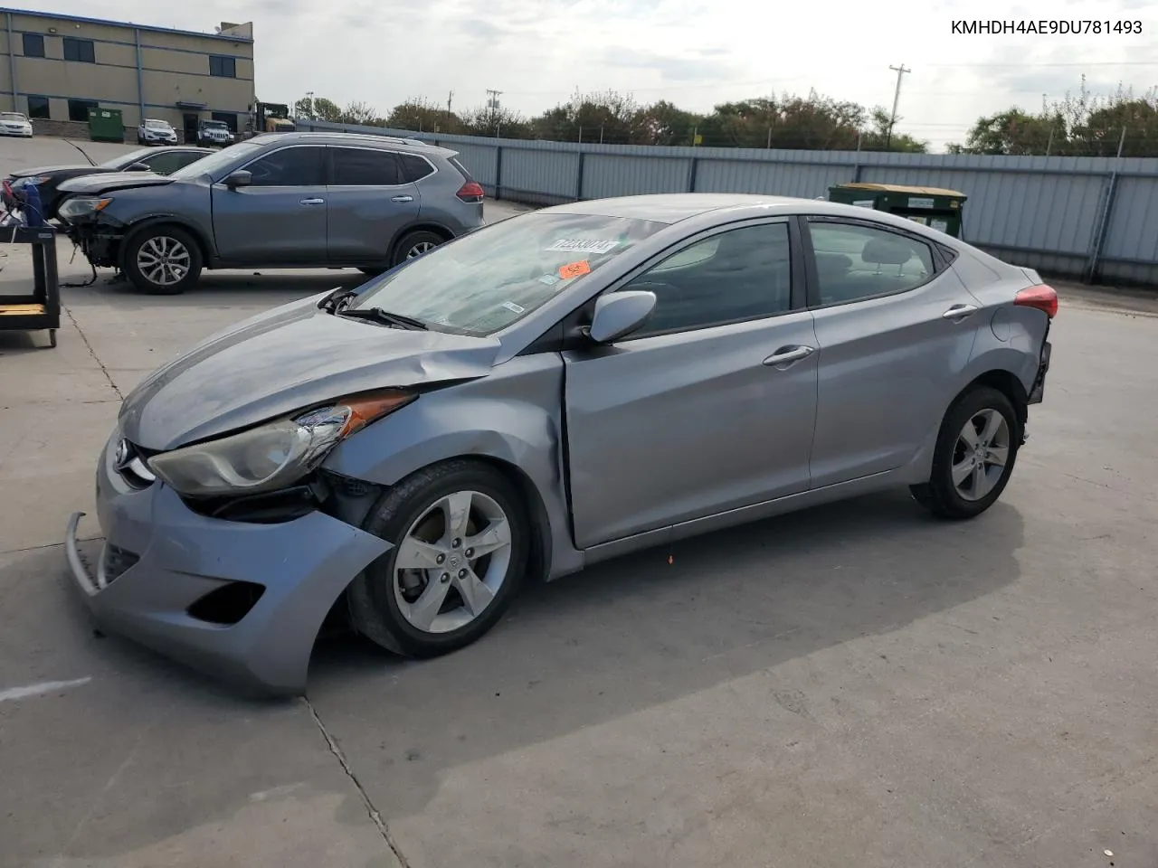 KMHDH4AE9DU781493 2013 Hyundai Elantra Gls