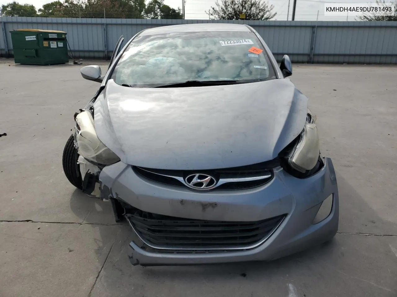 2013 Hyundai Elantra Gls VIN: KMHDH4AE9DU781493 Lot: 72233074