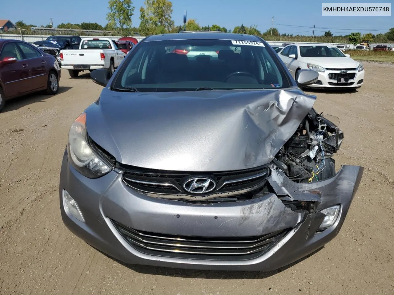 KMHDH4AEXDU576748 2013 Hyundai Elantra Gls