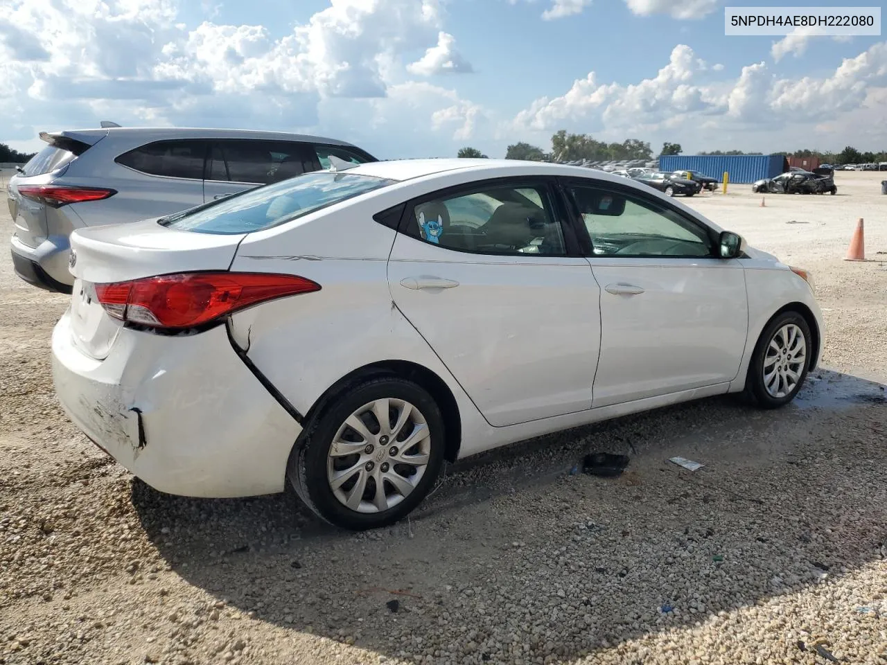 5NPDH4AE8DH222080 2013 Hyundai Elantra Gls