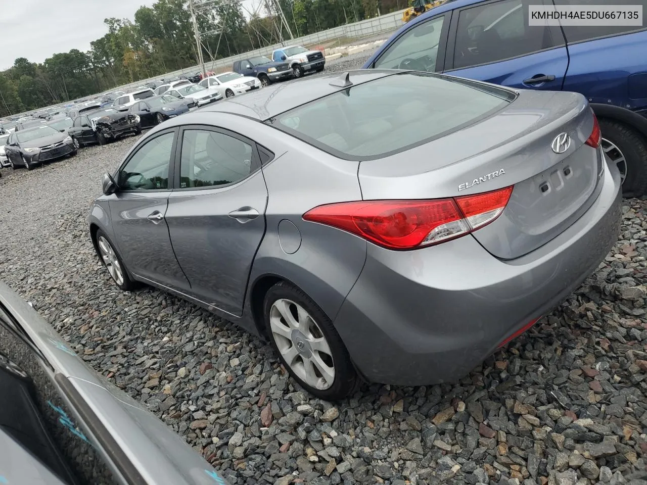 KMHDH4AE5DU667135 2013 Hyundai Elantra Gls