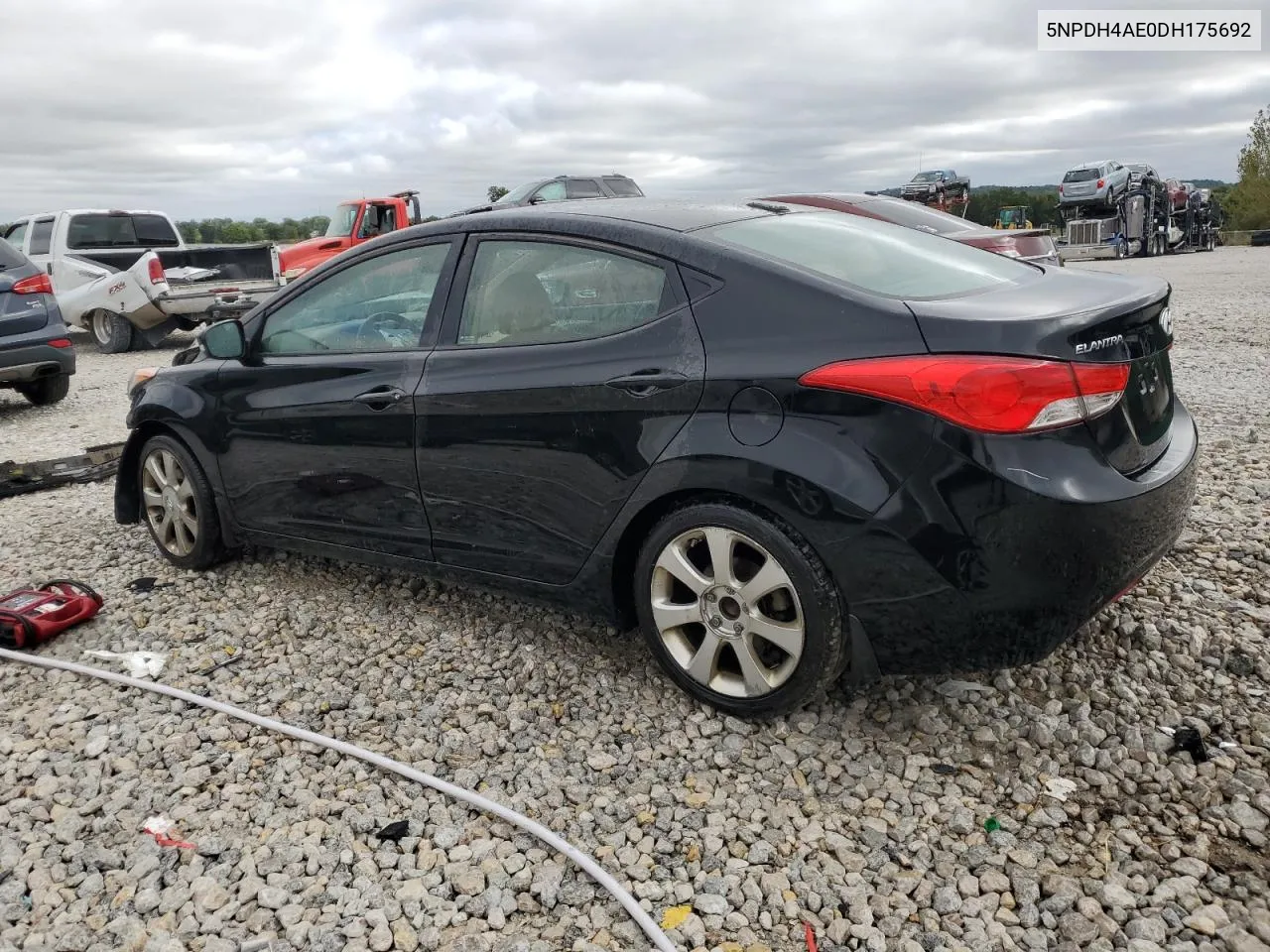 2013 Hyundai Elantra Gls VIN: 5NPDH4AE0DH175692 Lot: 72399104