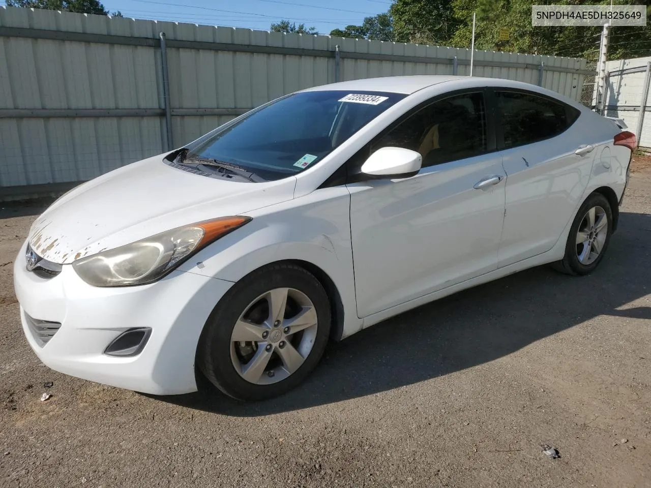 2013 Hyundai Elantra Gls VIN: 5NPDH4AE5DH325649 Lot: 72399334