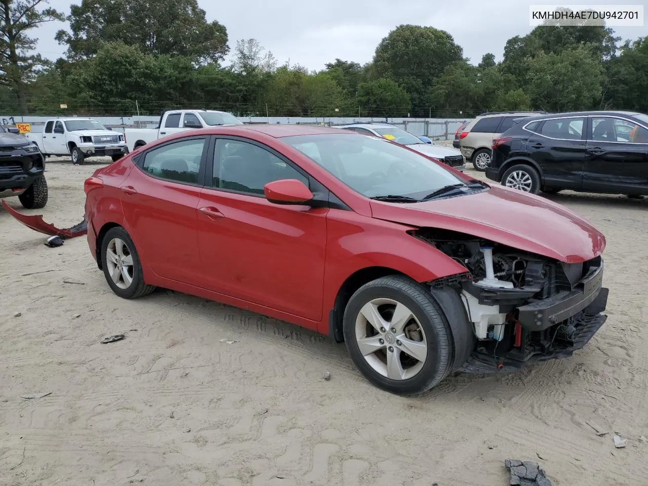 2013 Hyundai Elantra Gls VIN: KMHDH4AE7DU942701 Lot: 72424344