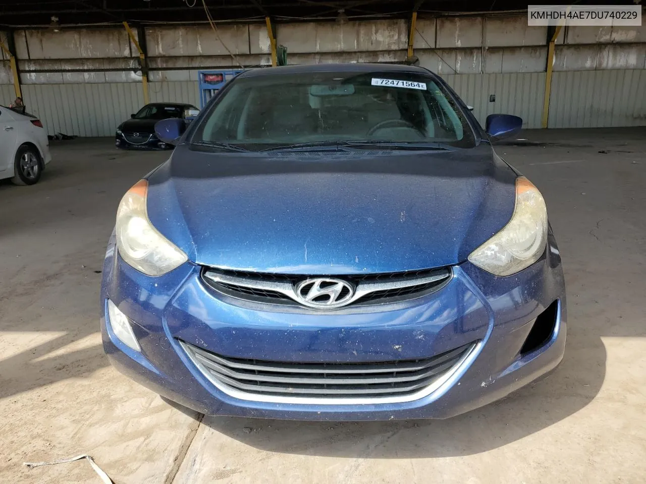 KMHDH4AE7DU740229 2013 Hyundai Elantra Gls