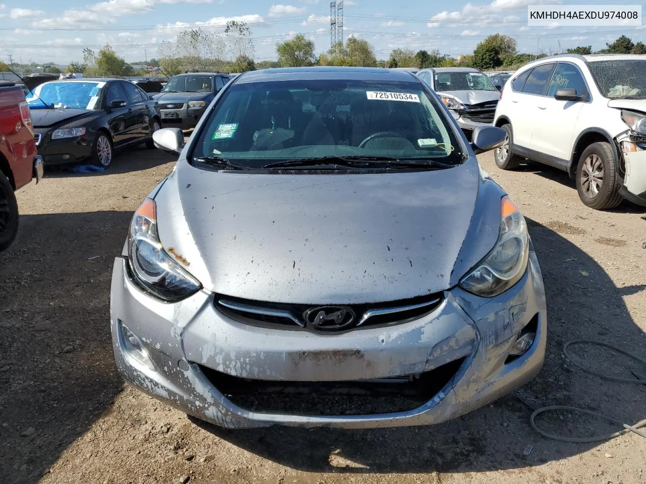 2013 Hyundai Elantra Gls VIN: KMHDH4AEXDU974008 Lot: 72510534