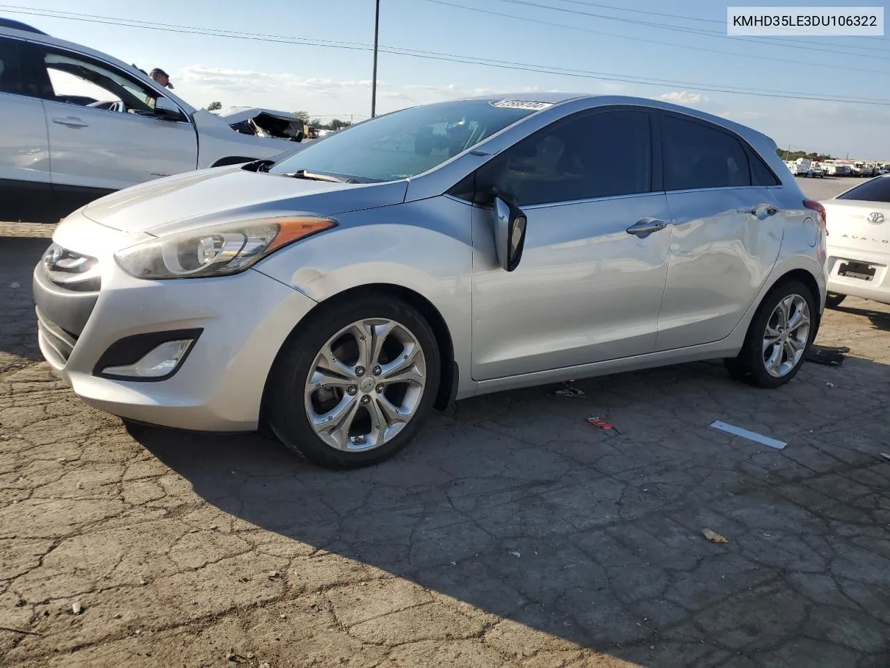 2013 Hyundai Elantra Gt VIN: KMHD35LE3DU106322 Lot: 72588104