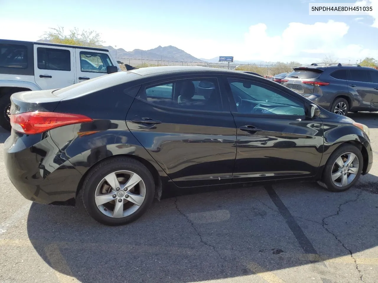 5NPDH4AE8DH451035 2013 Hyundai Elantra Gls