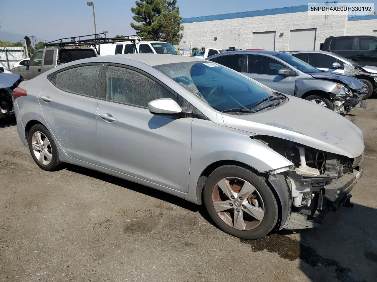 2013 Hyundai Elantra Gls VIN: 5NPDH4AE0DH330192 Lot: 72741894