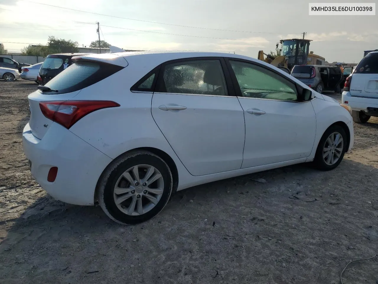 2013 Hyundai Elantra Gt VIN: KMHD35LE6DU100398 Lot: 72752664