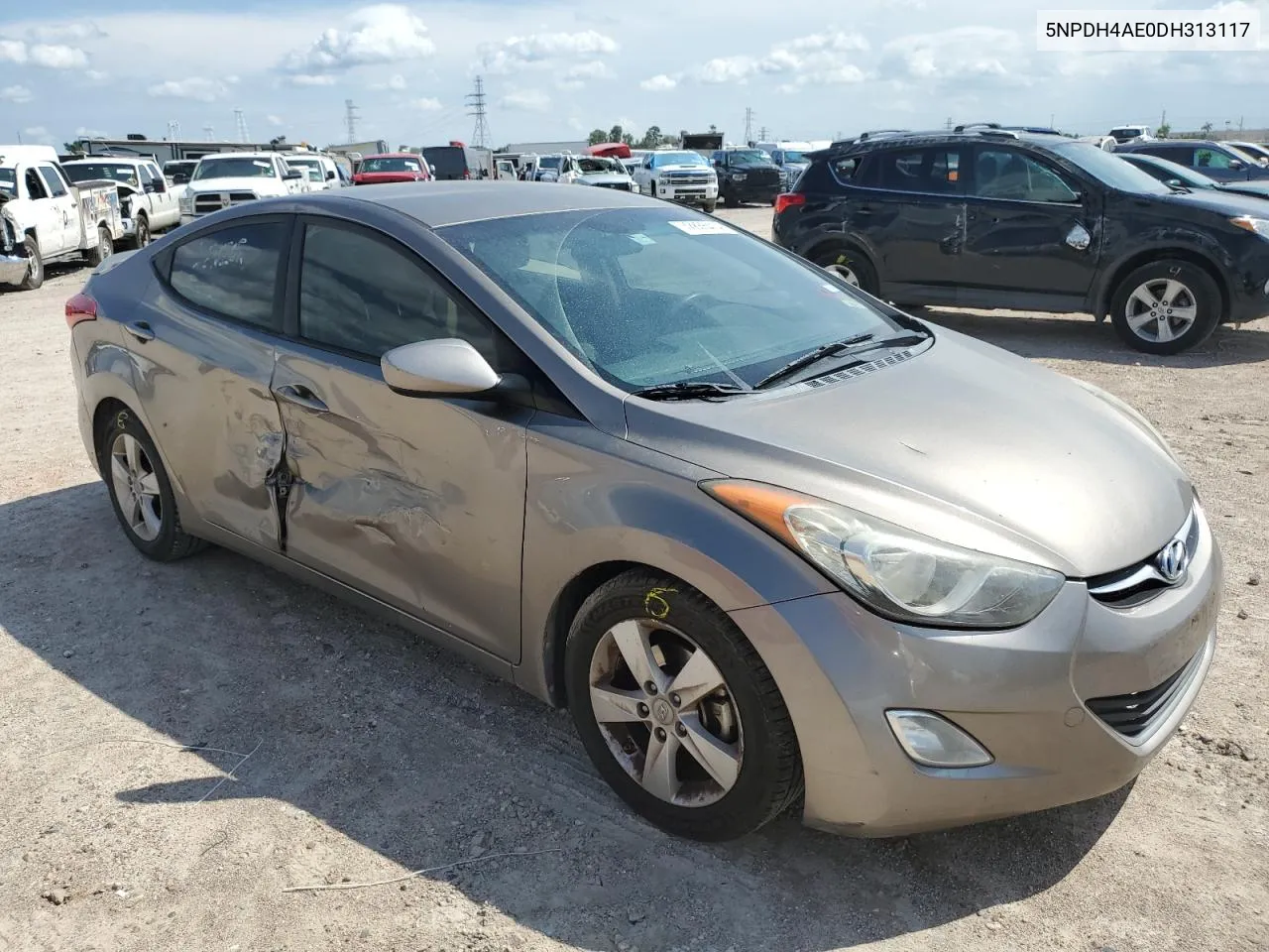 2013 Hyundai Elantra Gls VIN: 5NPDH4AE0DH313117 Lot: 72835414