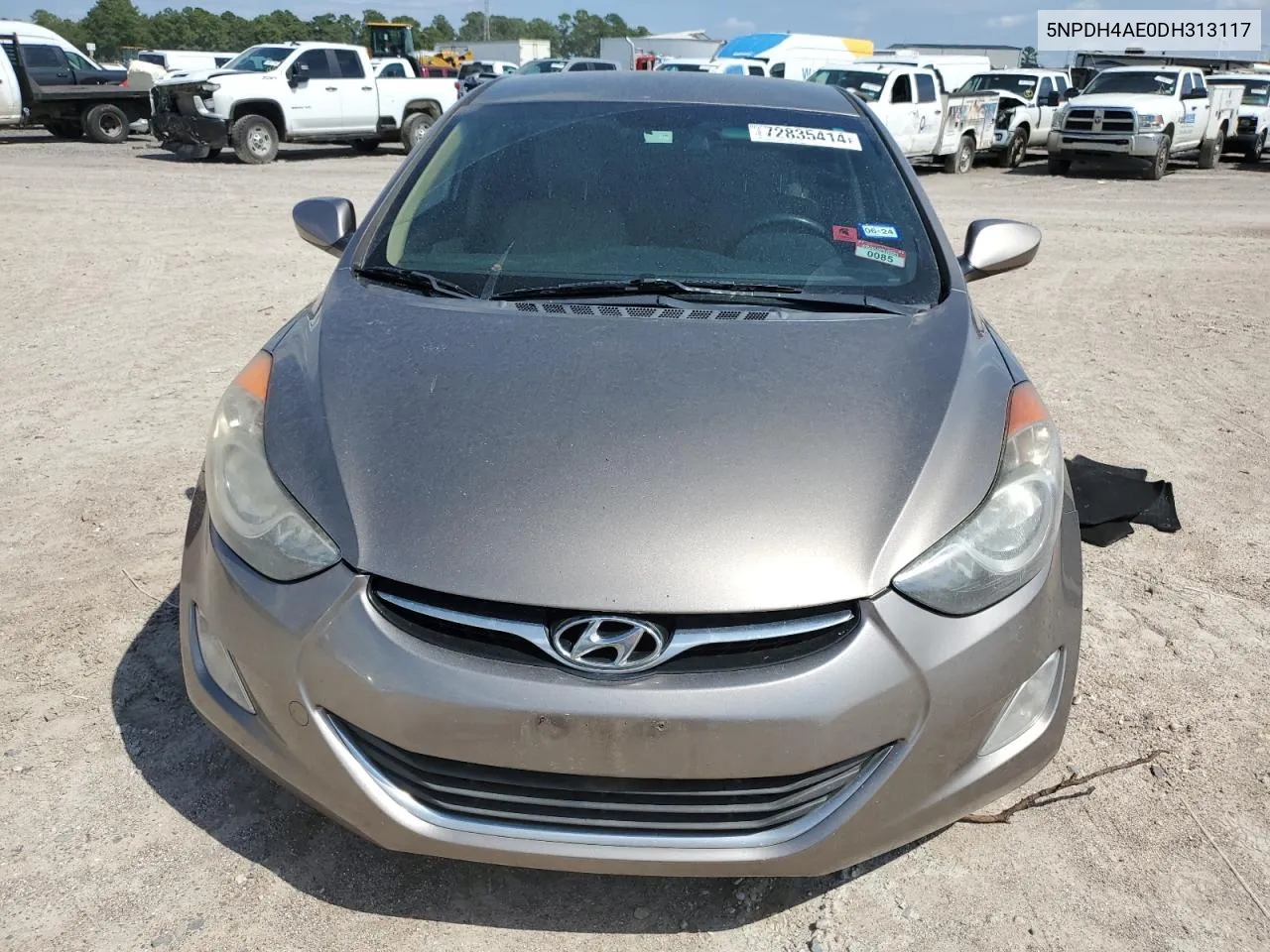 2013 Hyundai Elantra Gls VIN: 5NPDH4AE0DH313117 Lot: 72835414