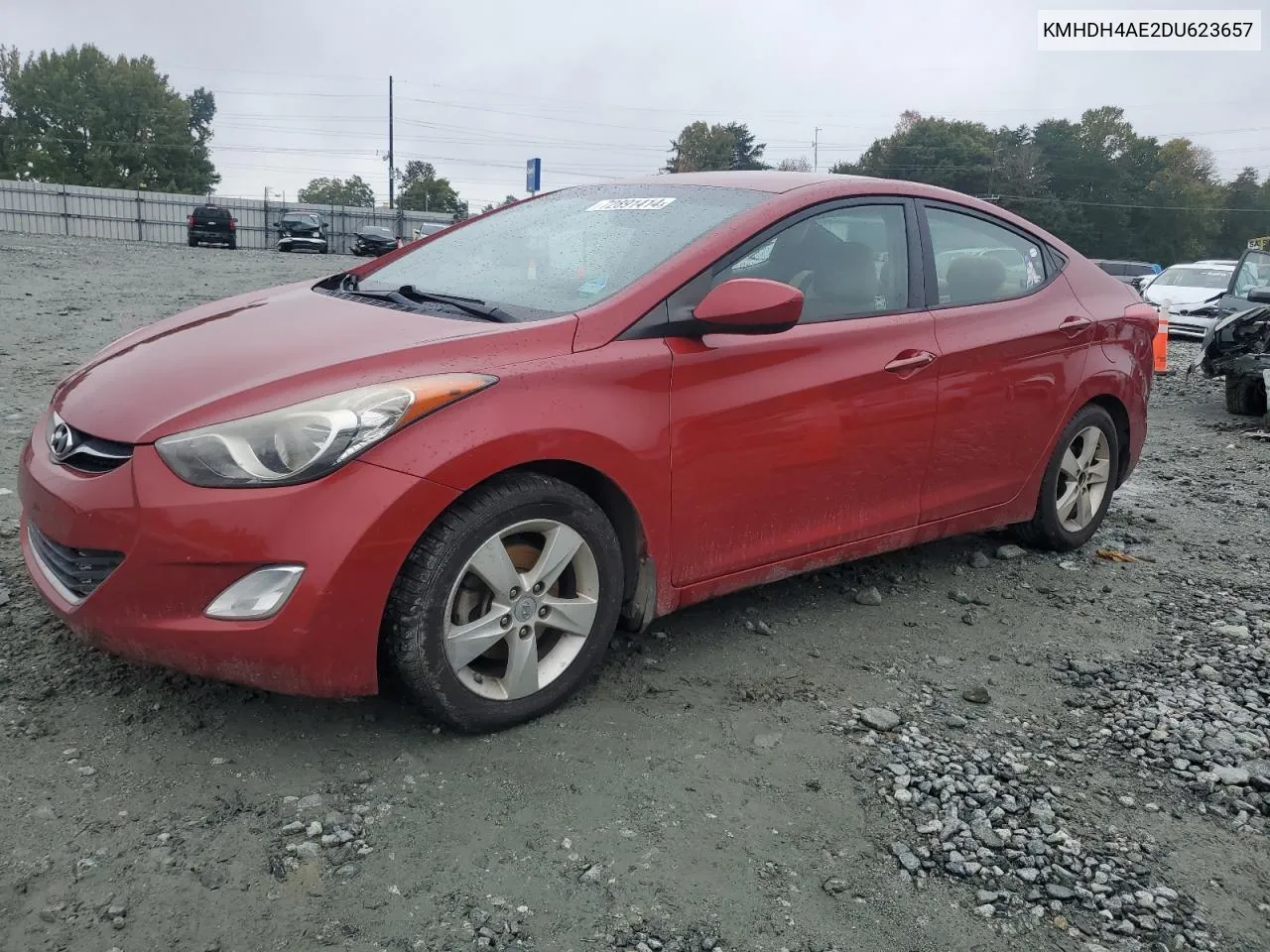 2013 Hyundai Elantra Gls VIN: KMHDH4AE2DU623657 Lot: 72891414