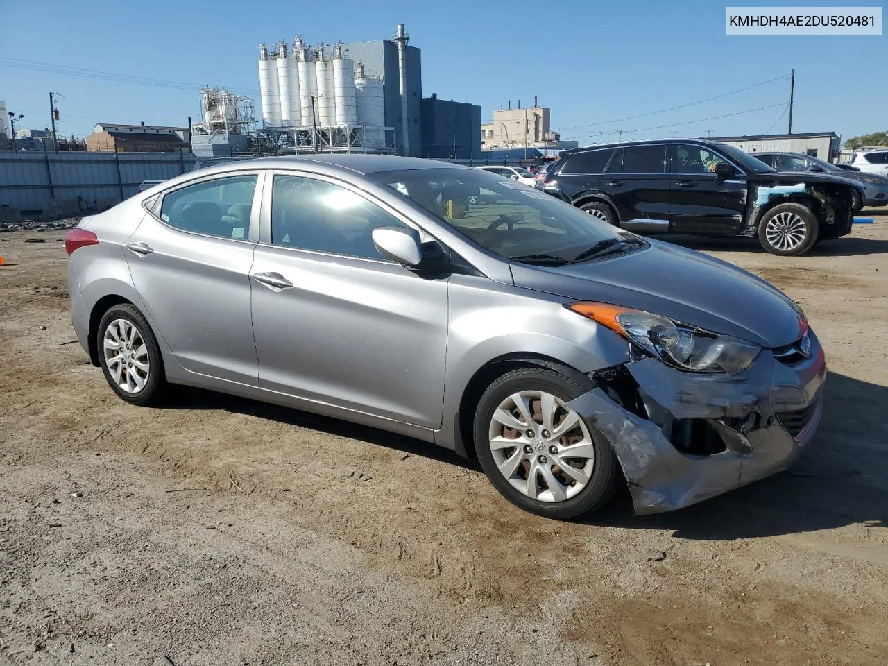 2013 Hyundai Elantra Gls VIN: KMHDH4AE2DU520481 Lot: 72918674