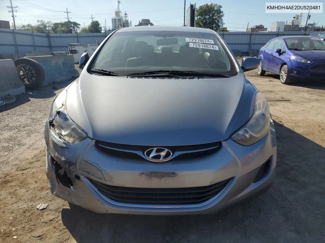 KMHDH4AE2DU520481 2013 Hyundai Elantra Gls