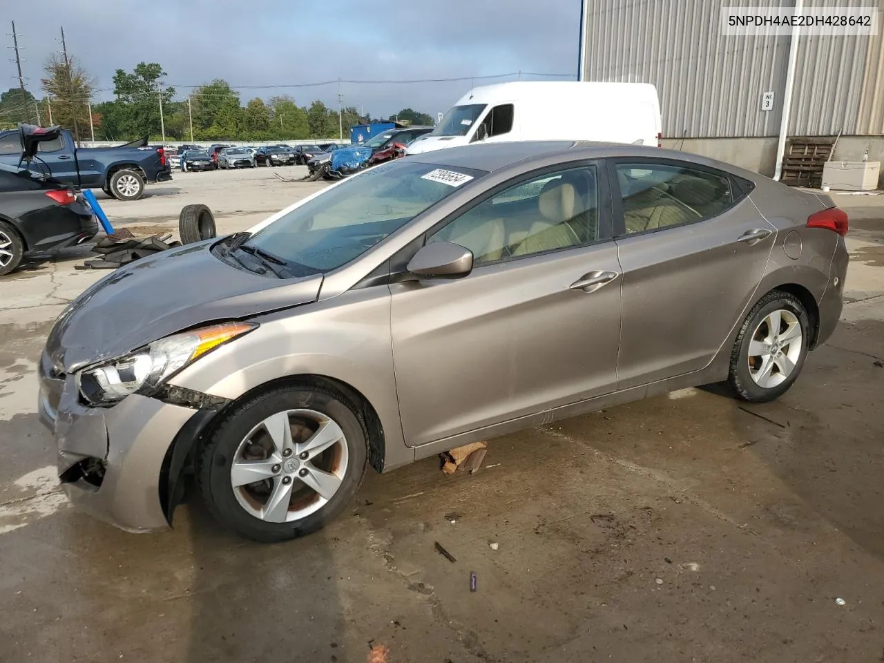 2013 Hyundai Elantra Gls VIN: 5NPDH4AE2DH428642 Lot: 72995654