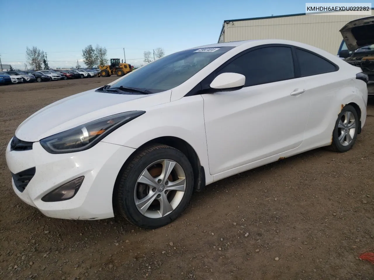 KMHDH6AEXDU022282 2013 Hyundai Elantra Coupe Gs