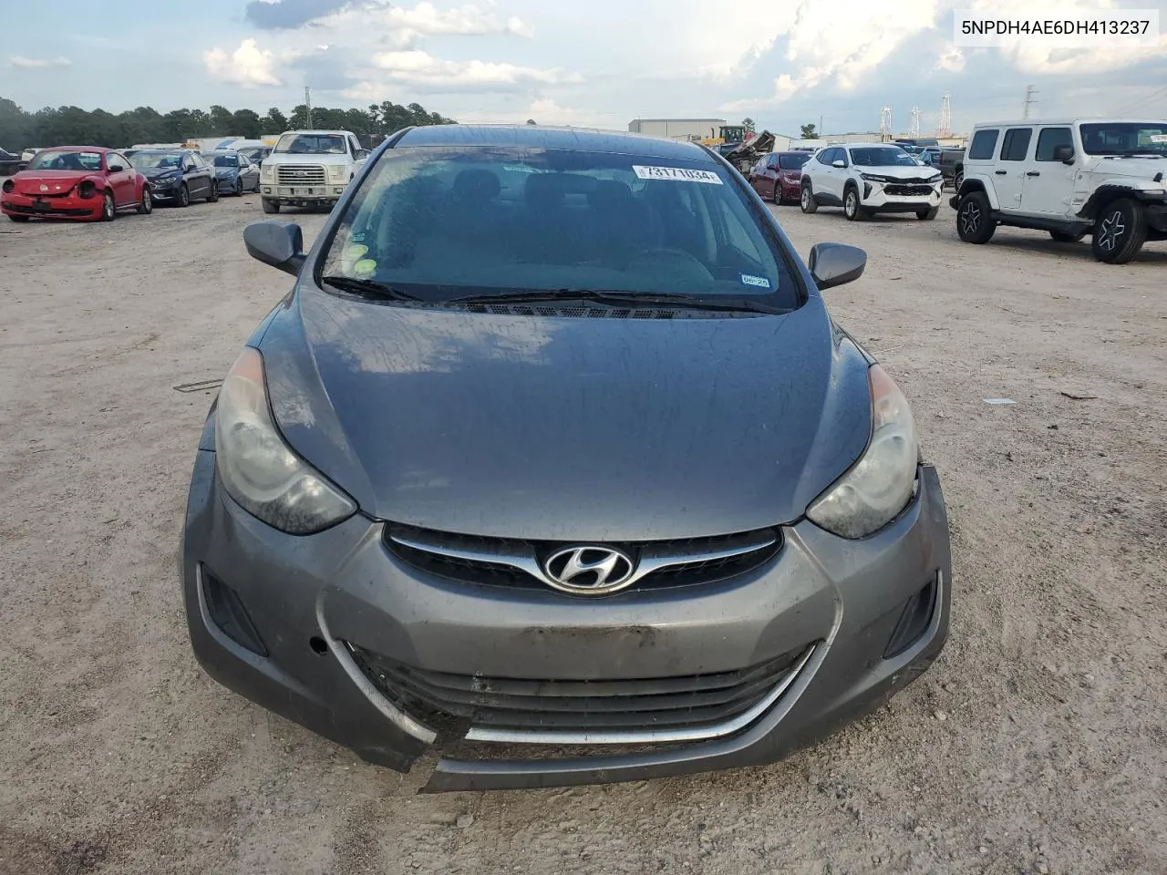 2013 Hyundai Elantra Gls VIN: 5NPDH4AE6DH413237 Lot: 73171034