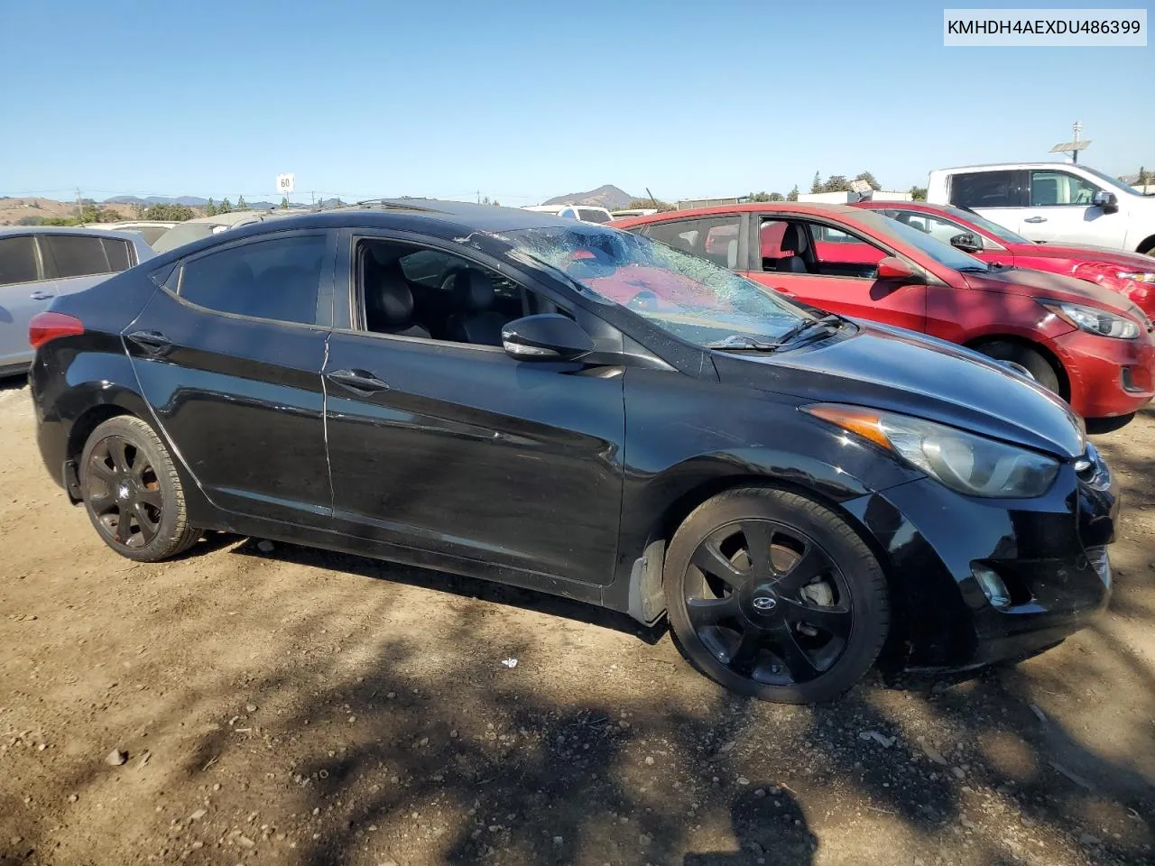 KMHDH4AEXDU486399 2013 Hyundai Elantra Gls