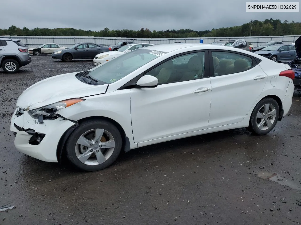 2013 Hyundai Elantra Gls VIN: 5NPDH4AE5DH302629 Lot: 73209934