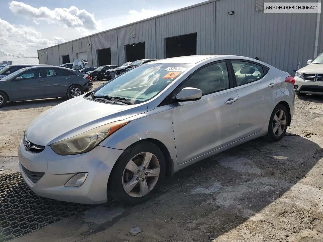 2013 Hyundai Elantra Gls VIN: 5NPDH4AE8DH405401 Lot: 73291334