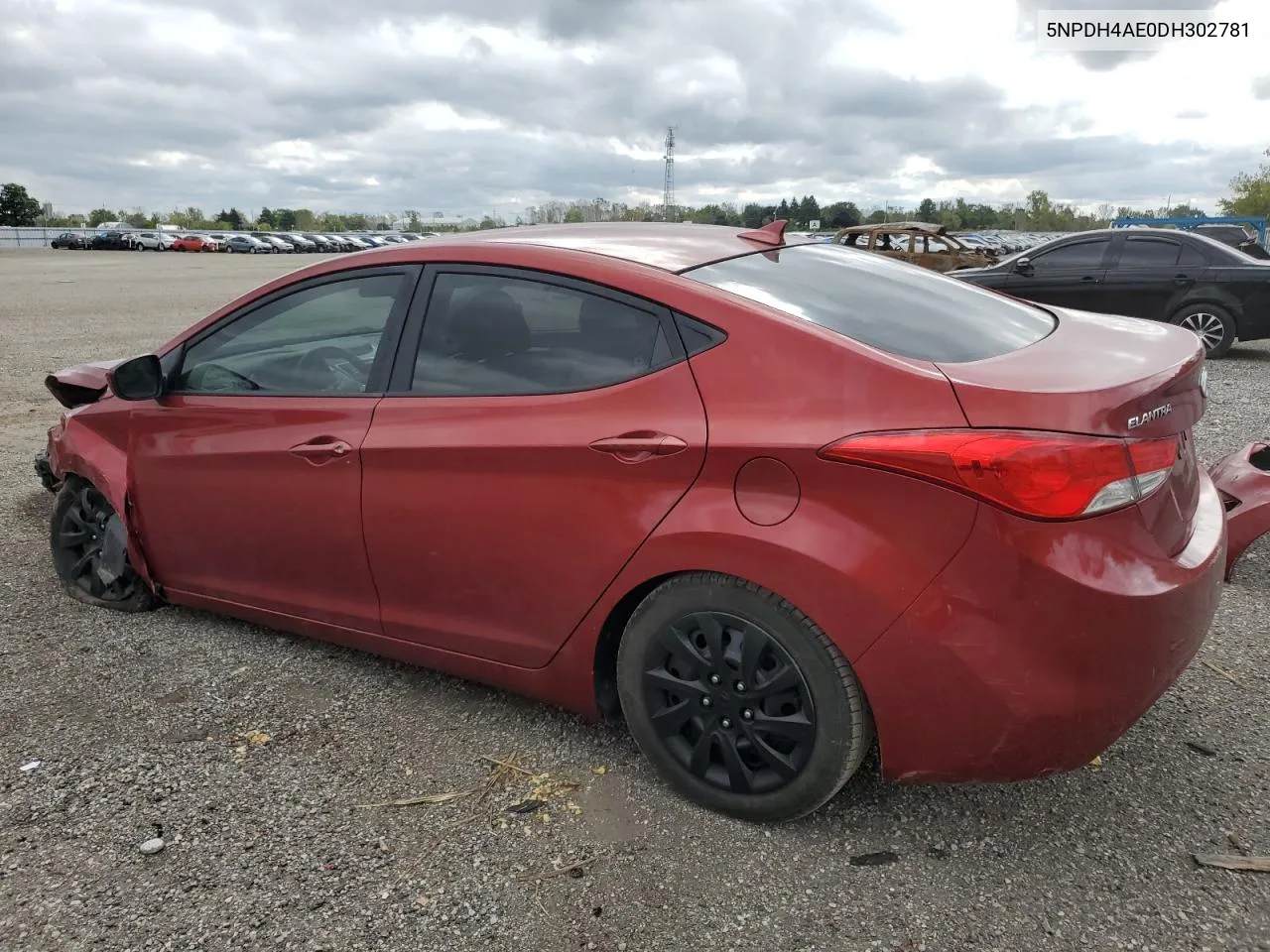 2013 Hyundai Elantra Gls VIN: 5NPDH4AE0DH302781 Lot: 73309794