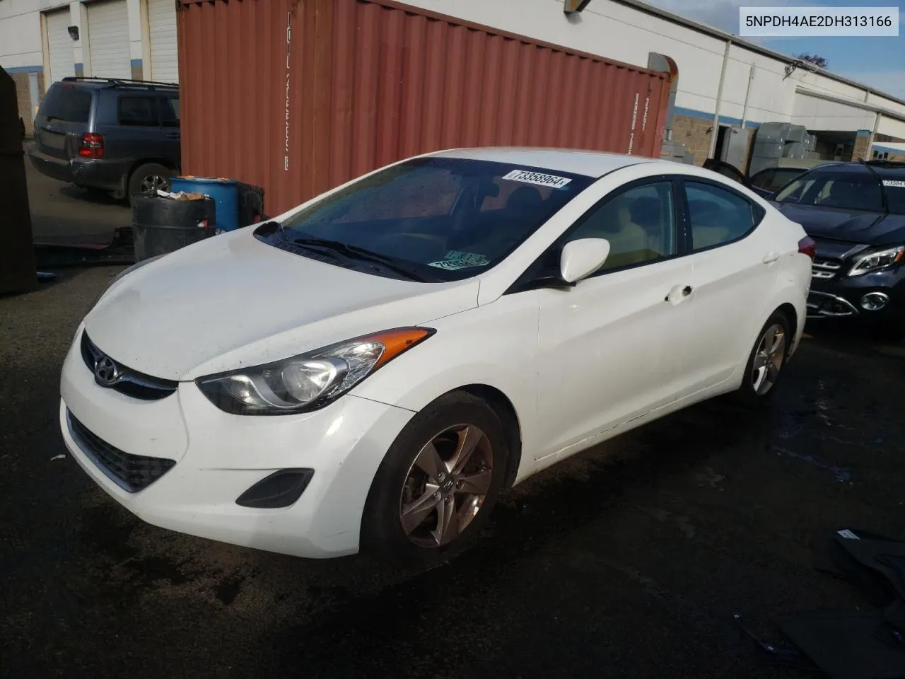 2013 Hyundai Elantra Gls VIN: 5NPDH4AE2DH313166 Lot: 73358964