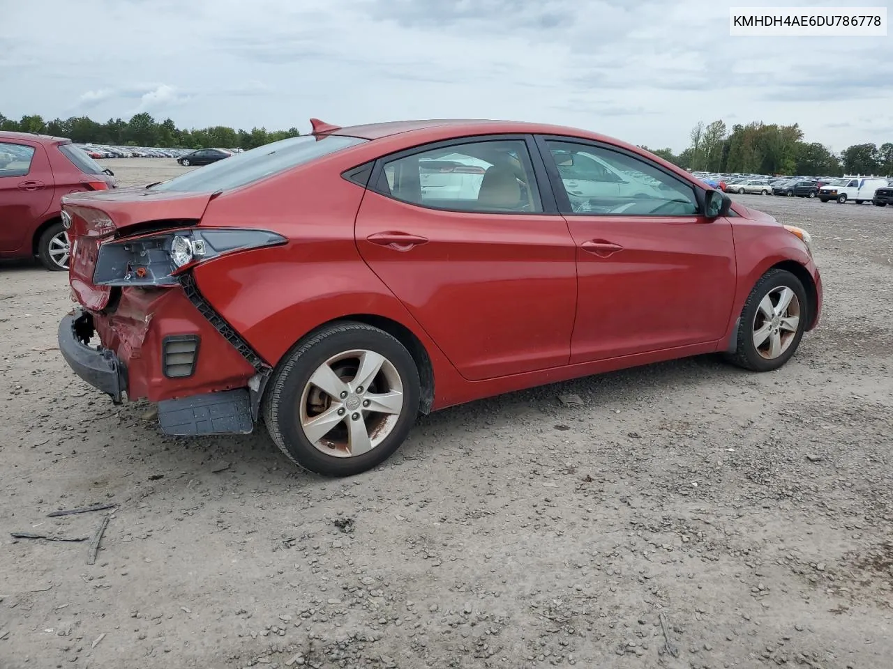 2013 Hyundai Elantra Gls VIN: KMHDH4AE6DU786778 Lot: 73419934