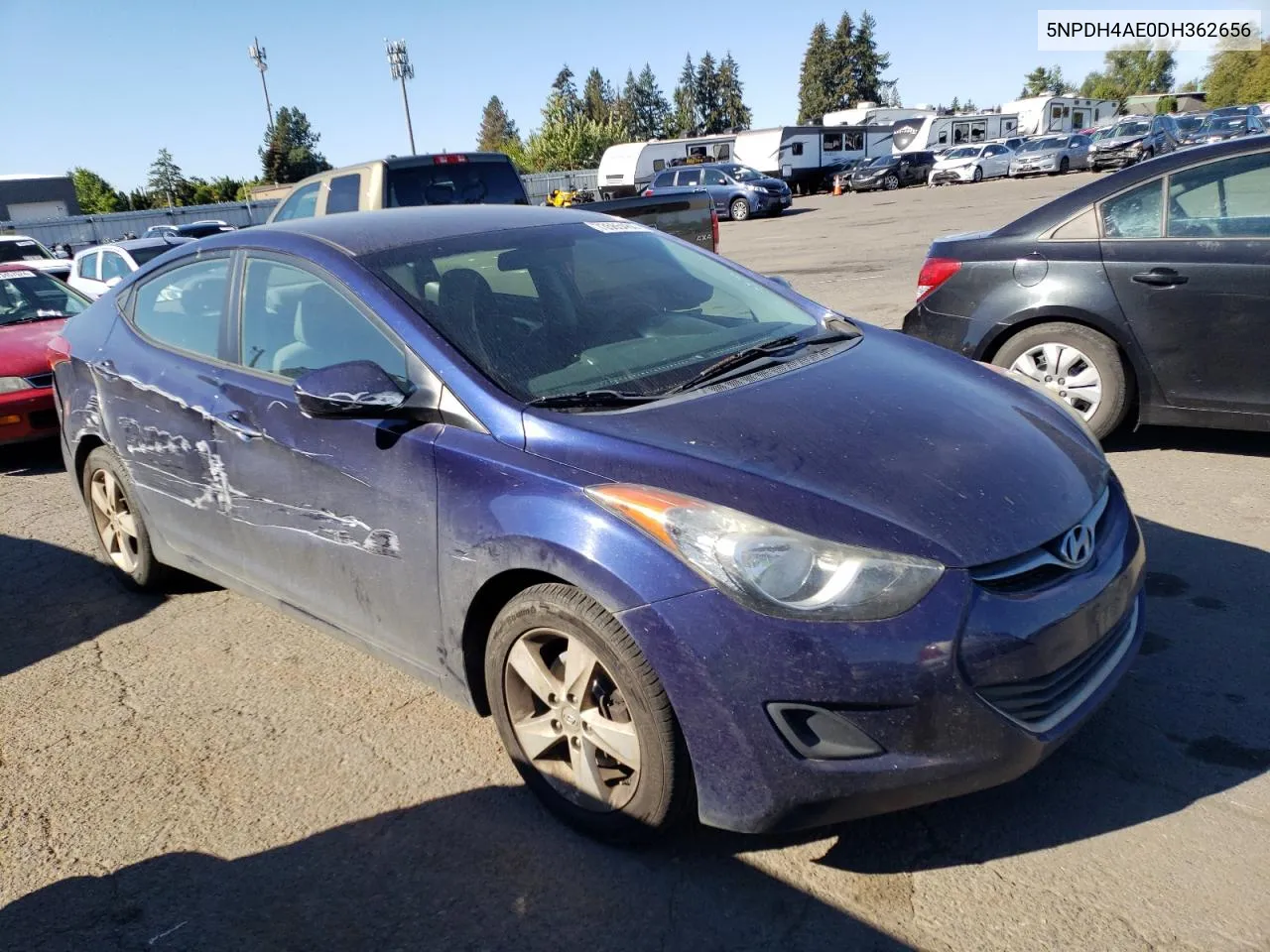 2013 Hyundai Elantra Gls VIN: 5NPDH4AE0DH362656 Lot: 73565484