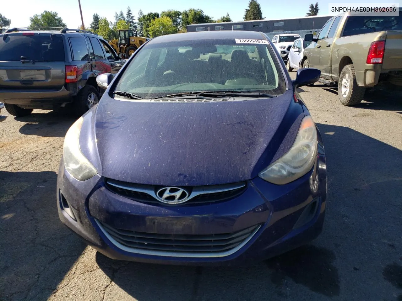 2013 Hyundai Elantra Gls VIN: 5NPDH4AE0DH362656 Lot: 73565484